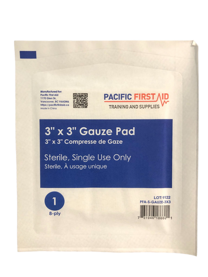Sterile Gauze Pad 3" x 3" & 4" x 4"