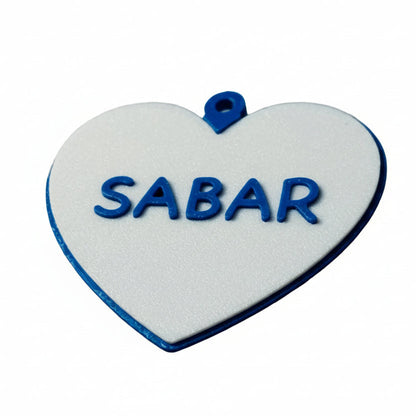Personalized Pet Name and Number Tag with Swivel Snap Hook