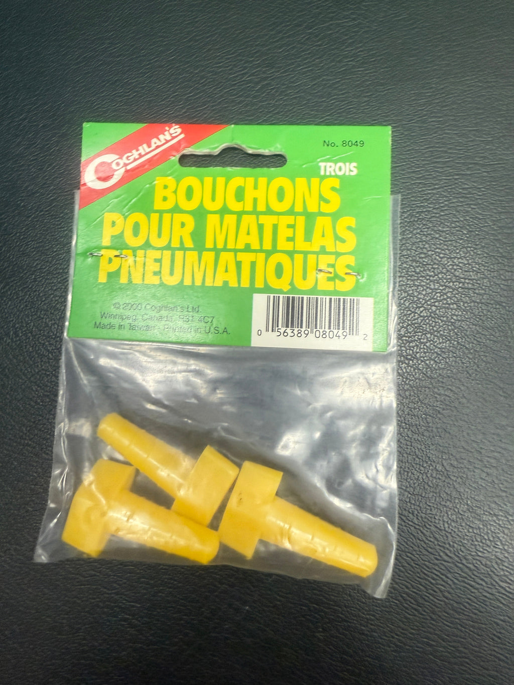 Coghlan's Vintage Vinyl Air Mattress Plug Replacements 3-Pack Part #8049