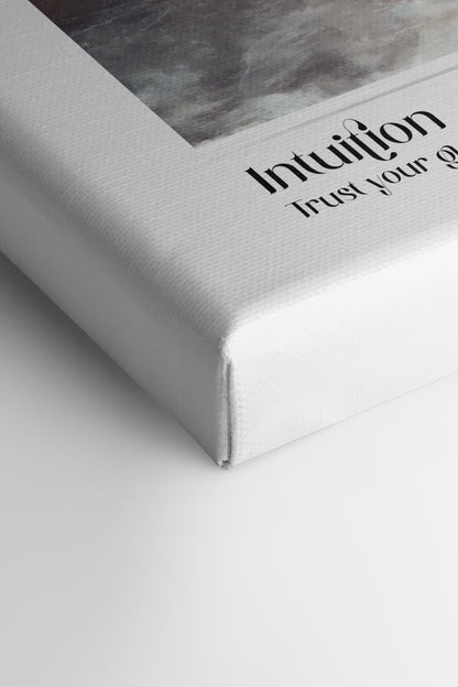 Intuition, Oeuvre sur toile étirée