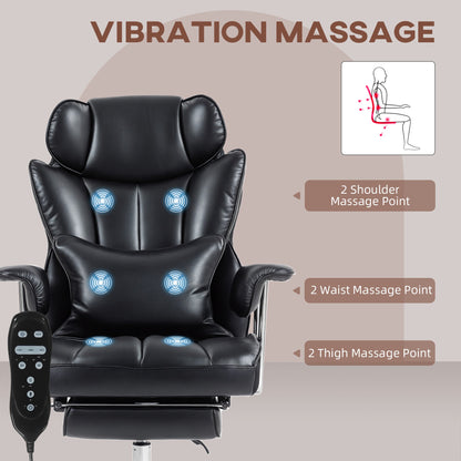 Matteo Executive Office Chair with 6 Points Massage-Black