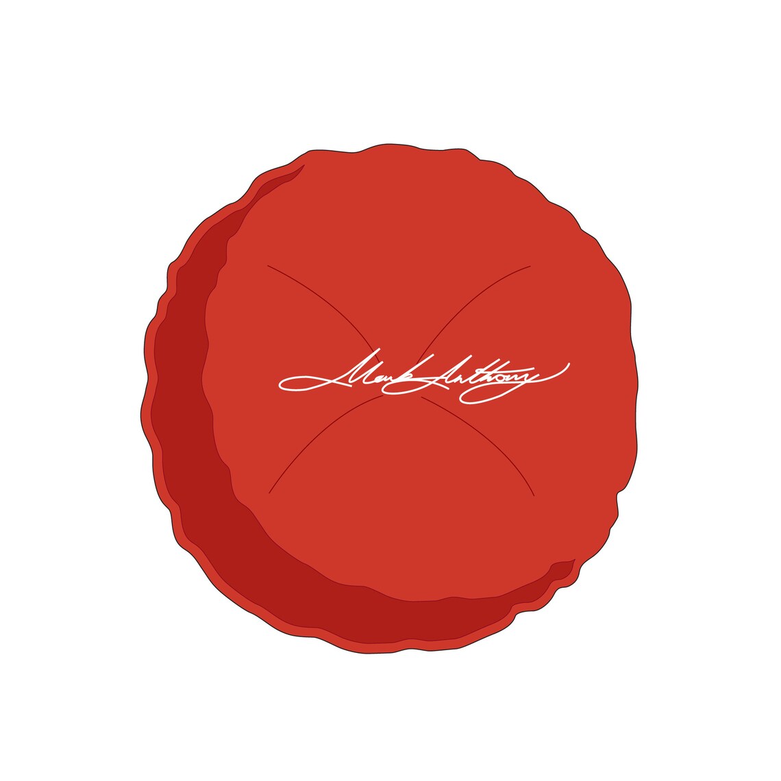 Circle Throw Pillow - Mockup and Template - 1 Angles, 1 Style, Layered, Detailed and Editable Vector in EPS, SVG, AI, PNG, DXF and PDF