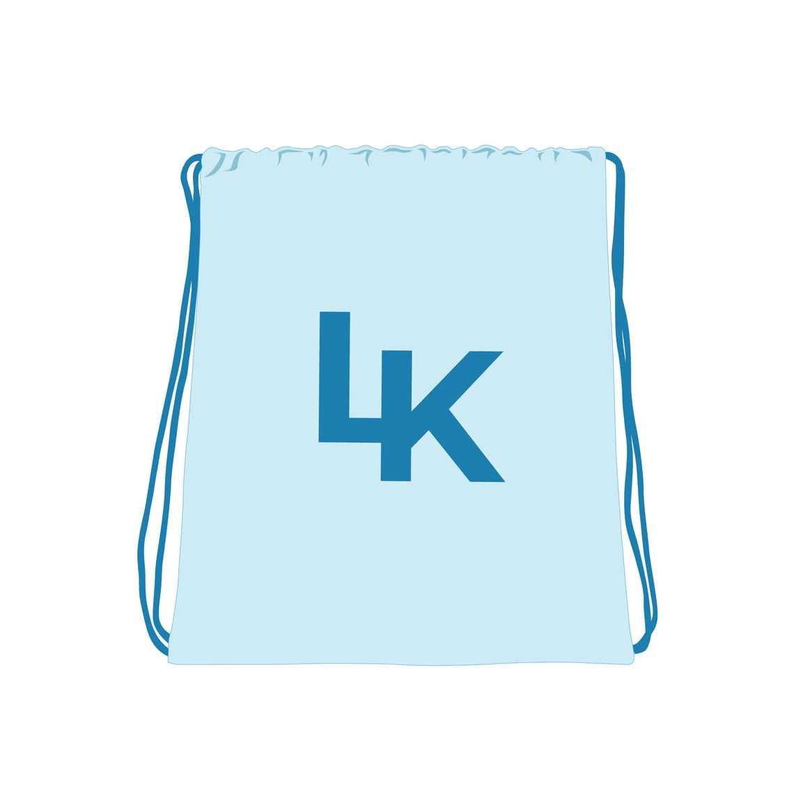 Drawstring Bag - Mockup and Template - 1 Angles, 1 Style, Layered, Detailed and Editable Vector in EPS, SVG, AI, PNG, DXF and PDF