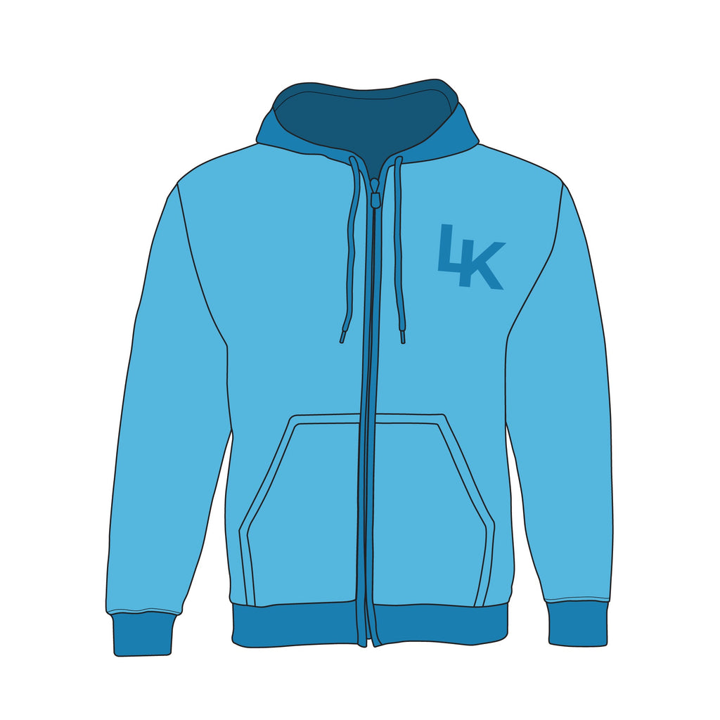 Hoodie with Zipper - Mockup and Template - 4 Angles, 1 Style, Layered, Detailed and Editable Vector in EPS, SVG, AI, PNG, DXF and PDF