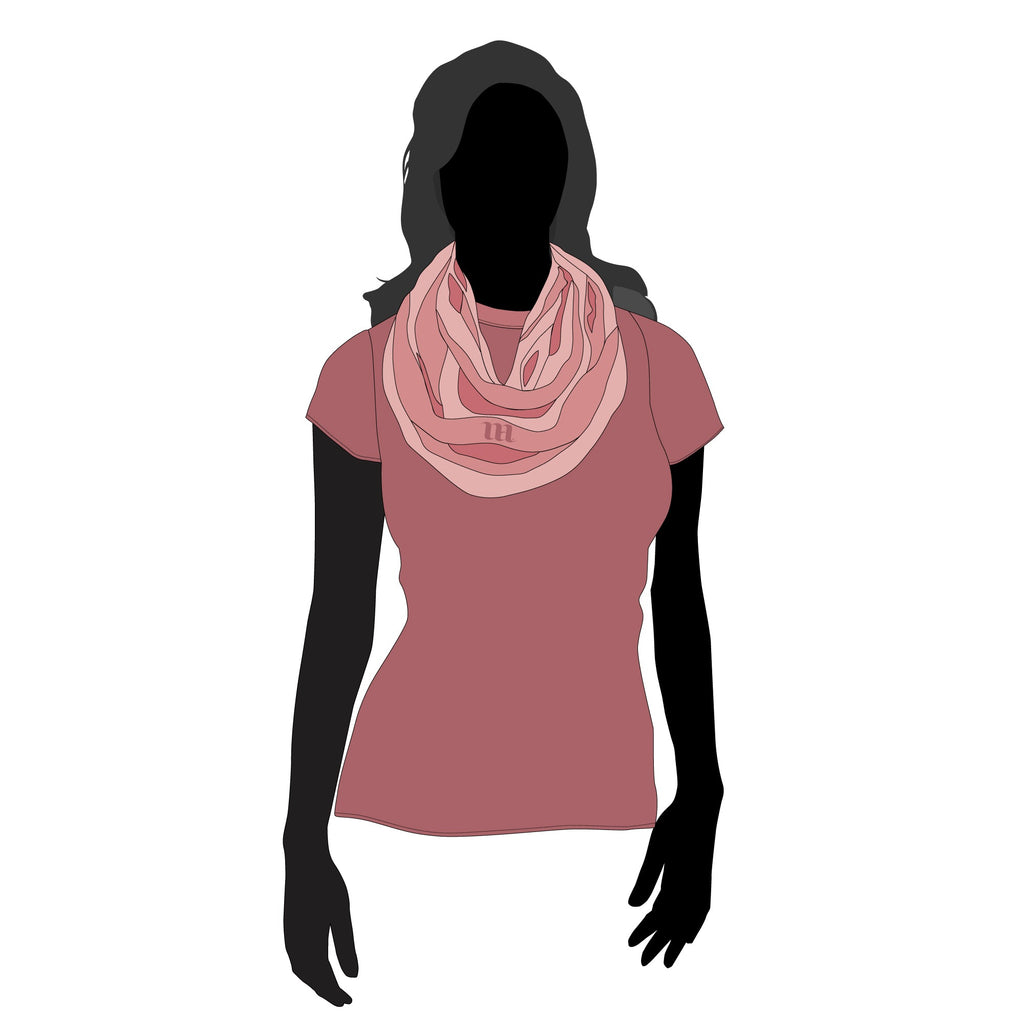 Infinity Scarf/Scarves - Mockup and Template - 2 Styles, Layered, Detailed and Editable Vector in EPS, SVG, AI, PNG, DXF and PDF