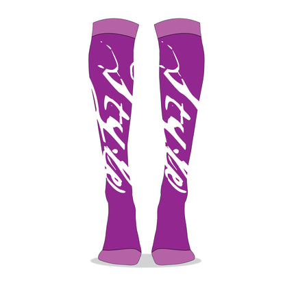 Knee High Socks - Mockup and Template - 11 Angles, Layered, Detailed and Editable Vector in EPS, SVG, AI, PNG, DXF and PDF