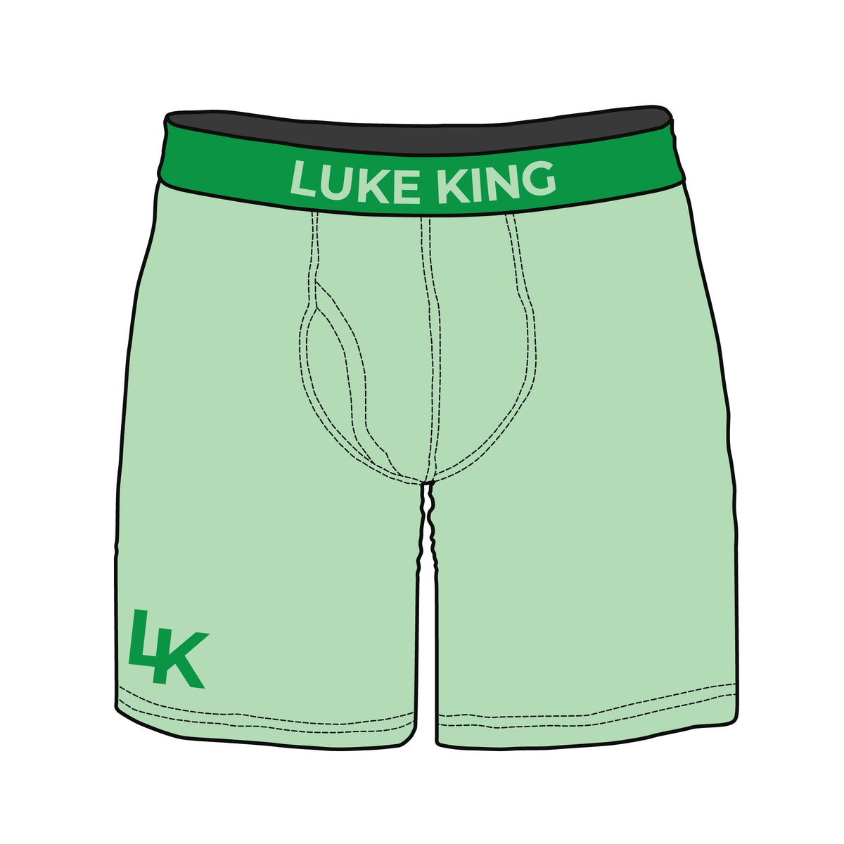Midway Boxer Briefs - Mockup and Template - 6 Angles, Layered, Detailed and Editable Vector in EPS, SVG, AI, PNG, DXF and PDF