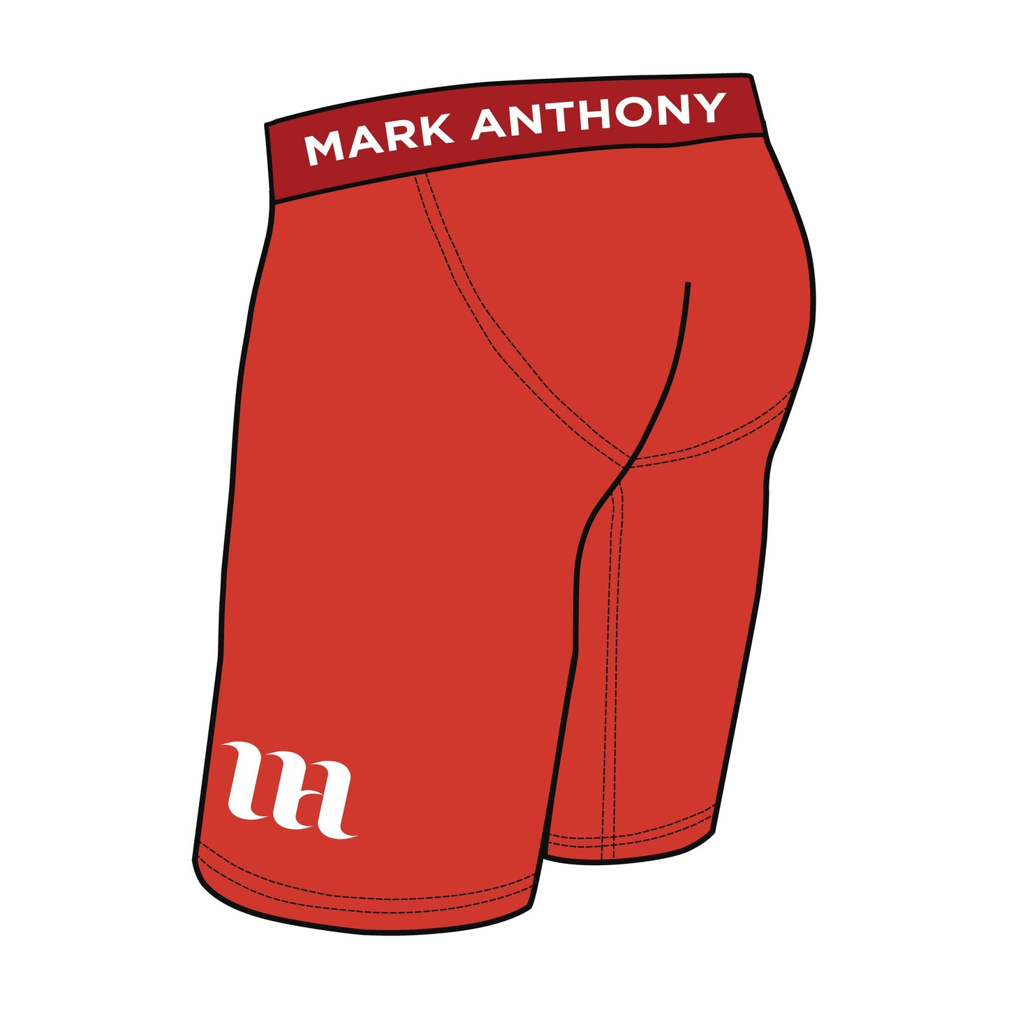 Midway Boxer Briefs - Mockup and Template - 6 Angles, Layered, Detailed and Editable Vector in EPS, SVG, AI, PNG, DXF and PDF