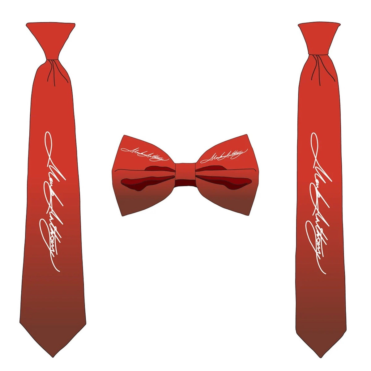 Necktie Bundle - Mockup and Template - 2 Angles, 1 Style, Layered, Detailed and Editable Vector in EPS, SVG, AI, PNG, DXF and PDF
