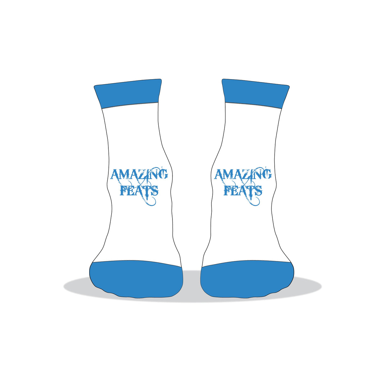 Quarter Socks - Mockup and Template - 11 Angles, Layered, Detailed and Editable Vector in EPS, SVG, AI, PNG, DXF and PDF