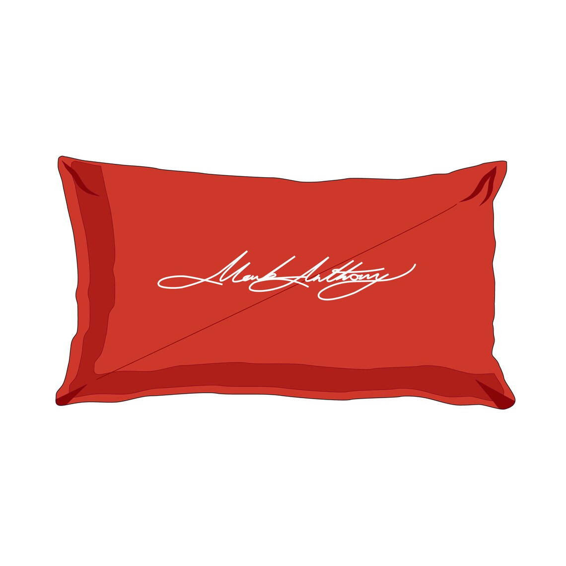 Rectangle Throw Pillow - Mockup and Template - 1 Angles, 1 Style, Layered, Detailed and Editable Vector in EPS, SVG, AI, PNG, DXF and PDF