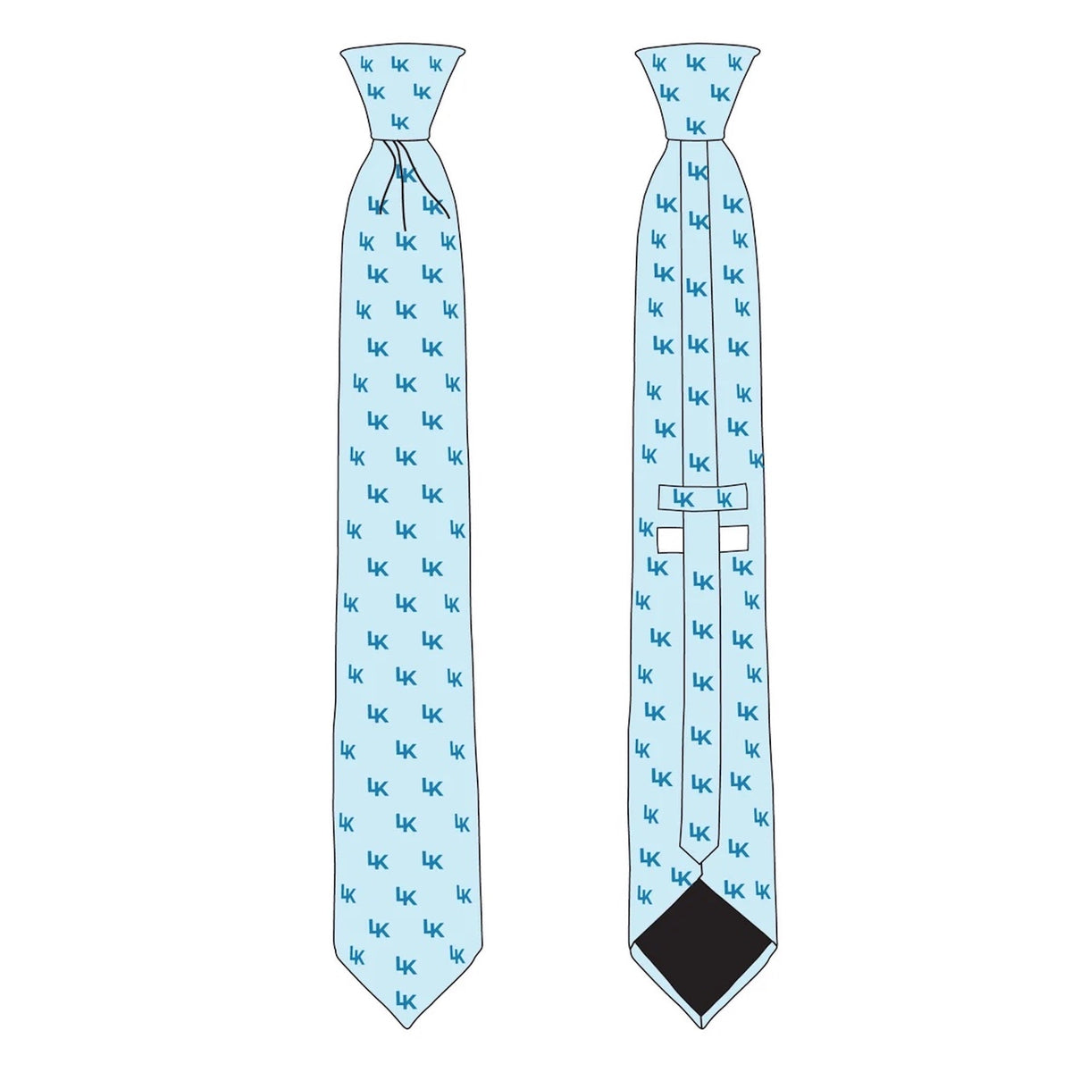 Skinny Necktie - Mockup and Template - 2 Angles, 1 Style, Layered, Detailed and Editable Vector in EPS, SVG, AI, PNG, DXF and PDF