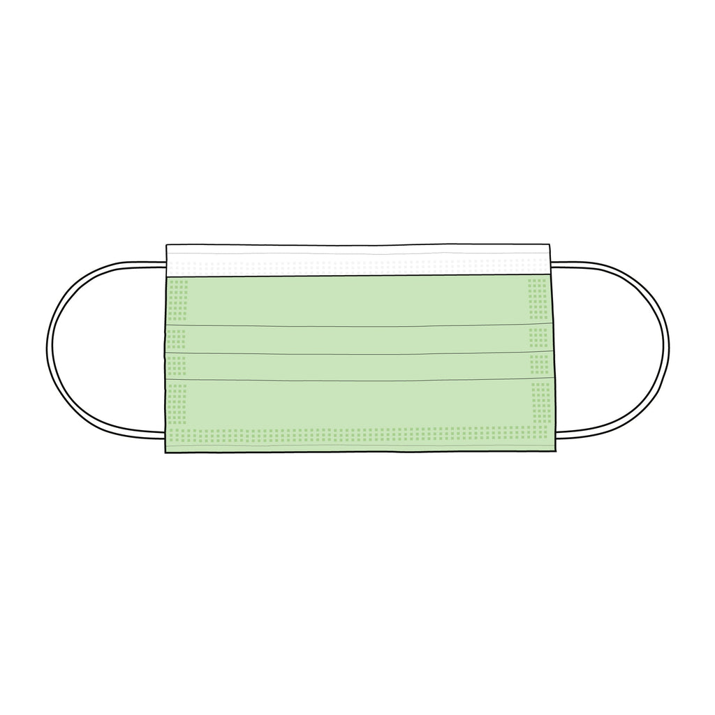 Surgical Masks - Mockup and Template - 6 Angles, 1 Style, Layered, Detailed and Editable Vector in EPS, SVG, AI, PNG, DXF and PDF