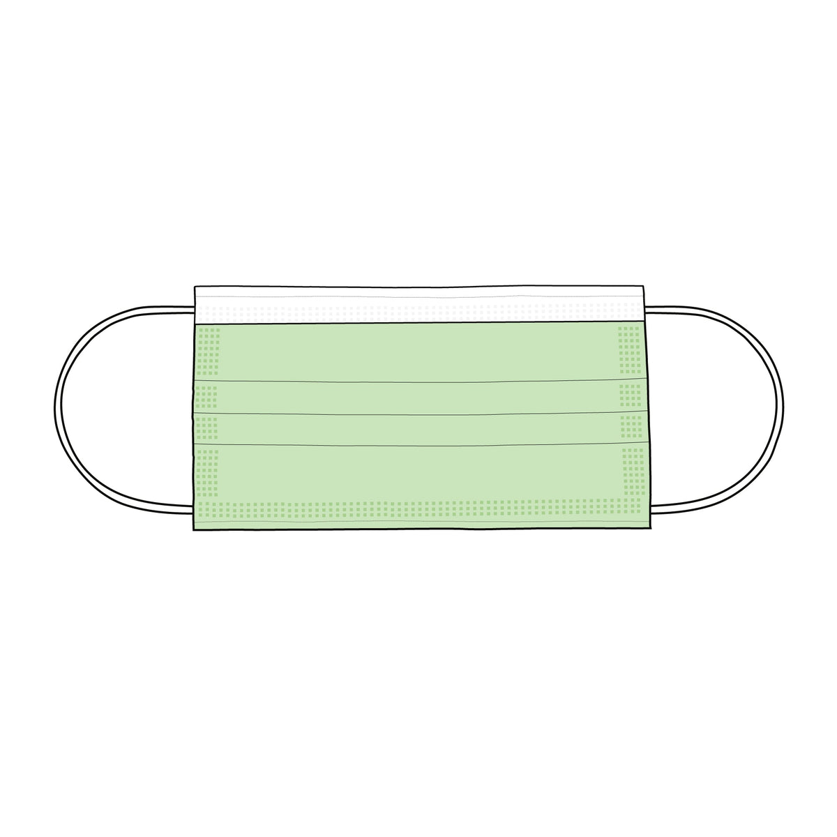 Surgical Masks - Mockup and Template - 6 Angles, 1 Style, Layered, Detailed and Editable Vector in EPS, SVG, AI, PNG, DXF and PDF