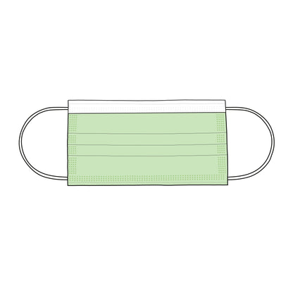 Surgical Masks - Mockup and Template - 6 Angles, 1 Style, Layered, Detailed and Editable Vector in EPS, SVG, AI, PNG, DXF and PDF