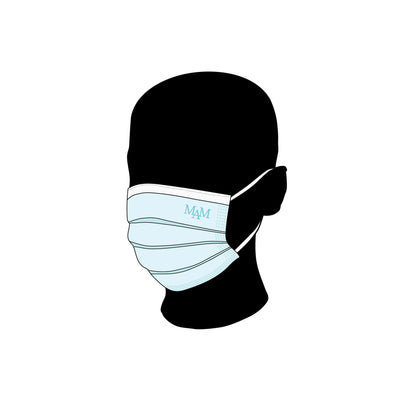 Surgical Masks - Mockup and Template - 6 Angles, 1 Style, Layered, Detailed and Editable Vector in EPS, SVG, AI, PNG, DXF and PDF