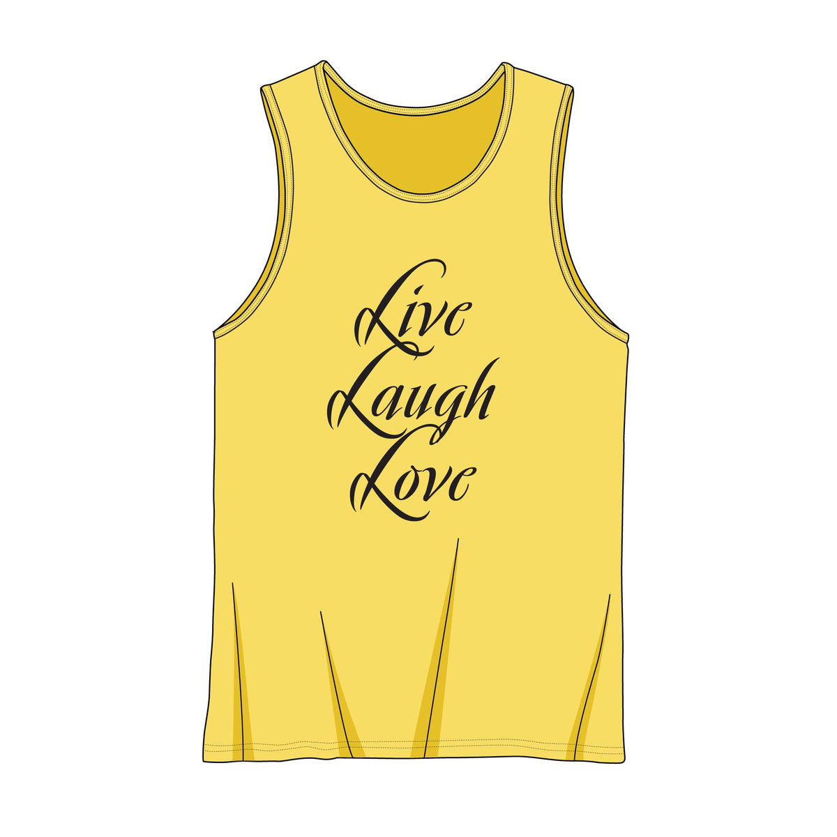 Tank Tops and Muscle Shirt Tops - Mockup and Template - 5 Angles, 1 Styles, Layered, Detailed and Editable Vector in EPS, SVG, AI, PNG, DXF and PDF