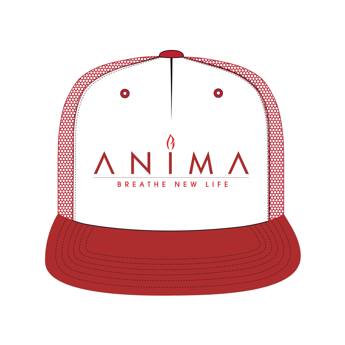 Trucker Hat - Mockup and Template - 8 Angles, Layered, Detailed and Editable Vector in EPS, SVG, AI, PNG, DXF and PDF