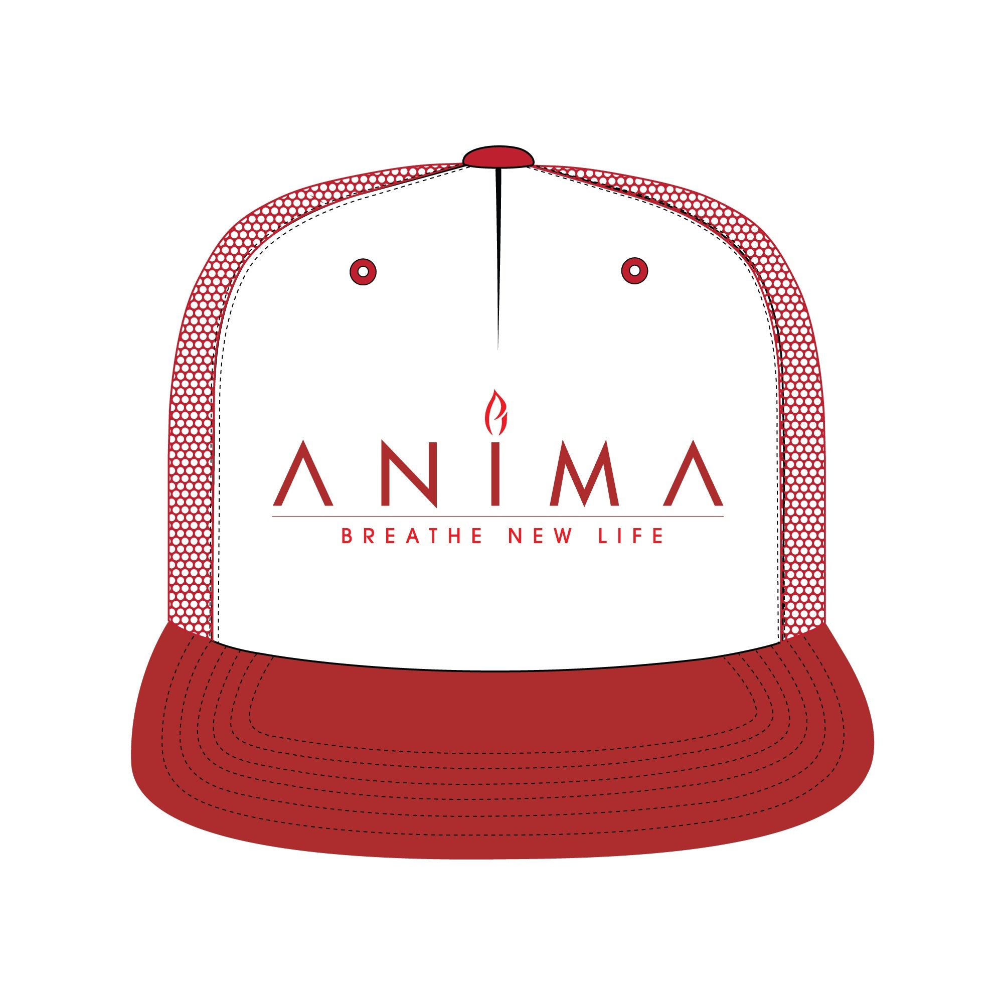 Trucker Hat - Mockup and Template - 8 Angles, Layered, Detailed and Editable Vector in EPS, SVG, AI, PNG, DXF and PDF