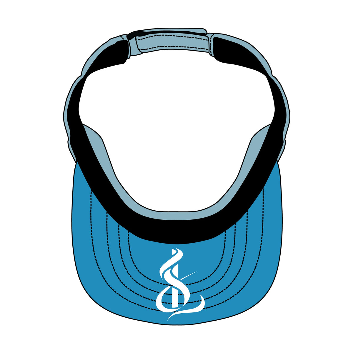Visor Sports Hat - Golf, Tennis, Volleyball - Mockup and Template - 10 Angles, Layered, Detailed and Editable Vector in EPS, SVG, AI, PNG, DXF and PDF