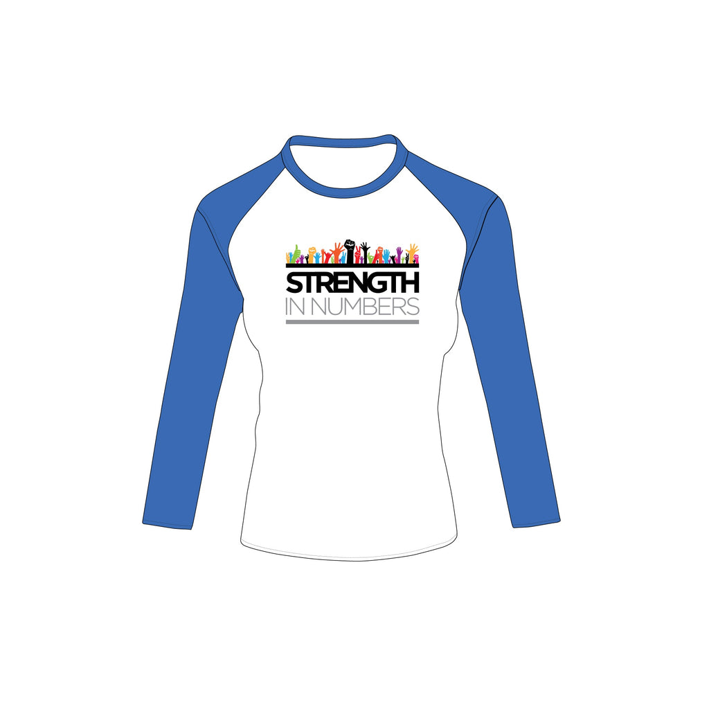 Raglan Women's Long Sleeve Shirt - Mockup and Template - 4 Angles, 1 Style, Layered, Detailed and Editable Vector in EPS, SVG, AI, PNG, DXF and PDF