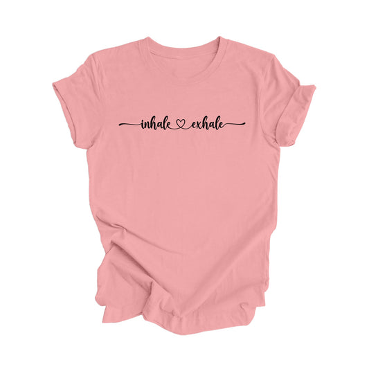 Inhale Exhale - Yoga Gift, Meditation Shirt, Yoga T-shirt, Yoga Lover Gift, Yoga Teacher Shirt, Wellness Shirt, Self Care Shirt - Inspired X