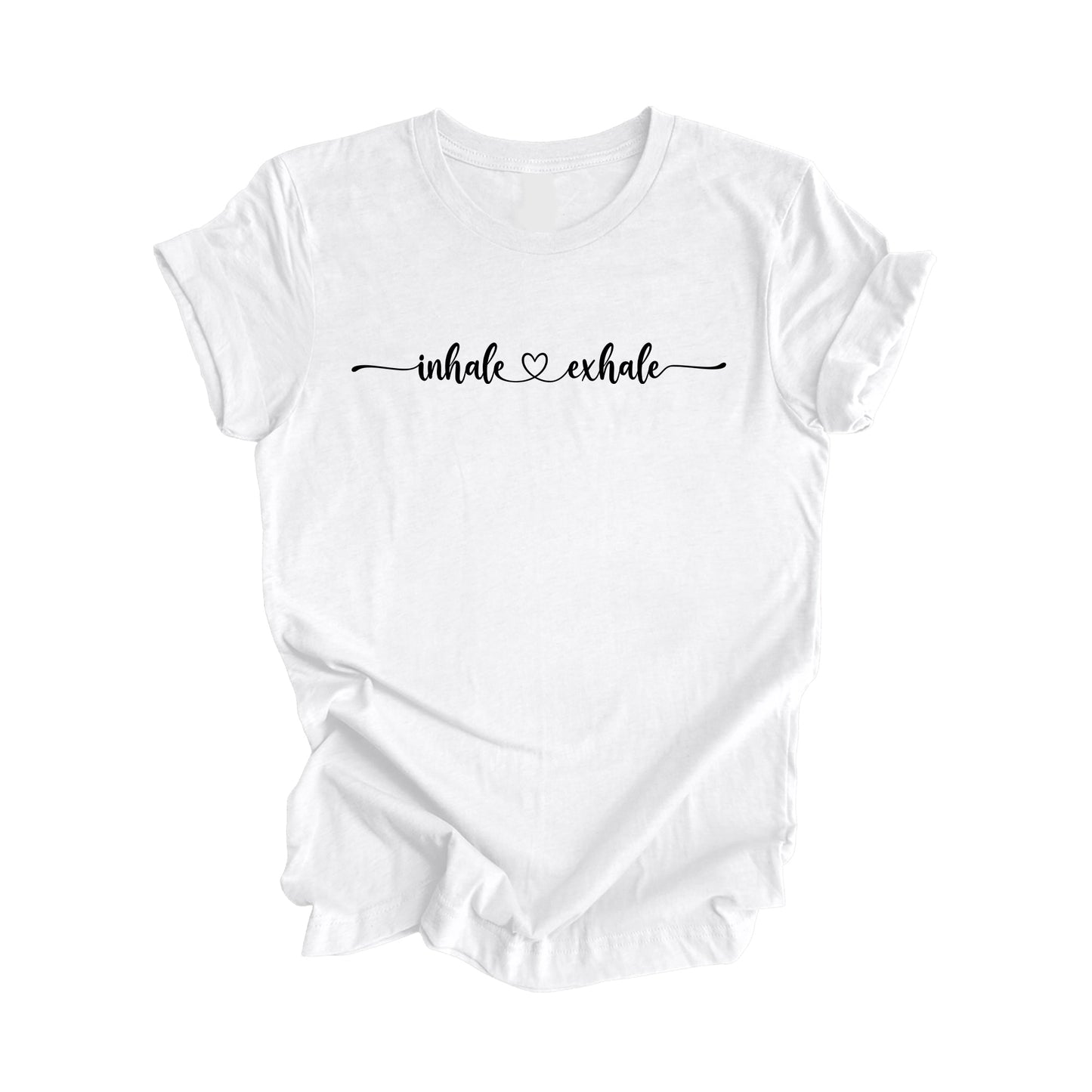 Inhale Exhale - Yoga Gift, Meditation Shirt, Yoga T-shirt, Yoga Lover Gift, Yoga Teacher Shirt, Wellness Shirt, Self Care Shirt - Inspired X