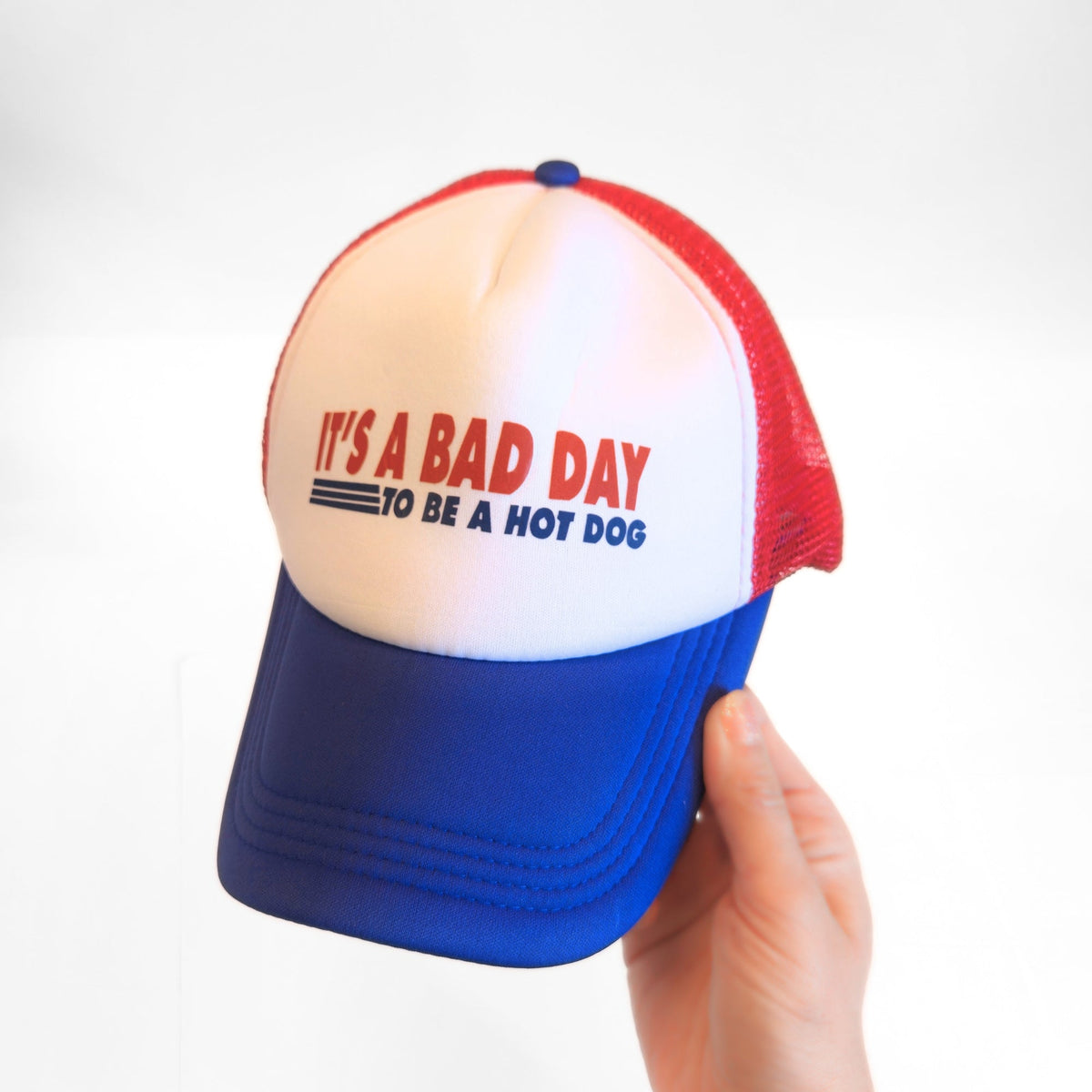 Hats | It's a Bad Day to Be a Hot Dog (Costco Lovers Only!) Soft Trucker Hat