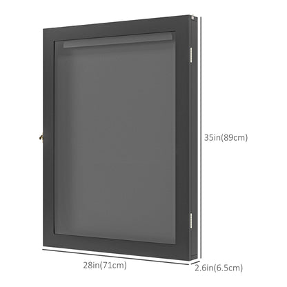 24" x 32" Hockey Jersey Frame, Jersey Shadow Box for Basketball Football Baseball, Black