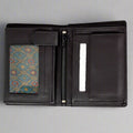 JBG International Men's Snap Close Flip Trifold Leather Wallet