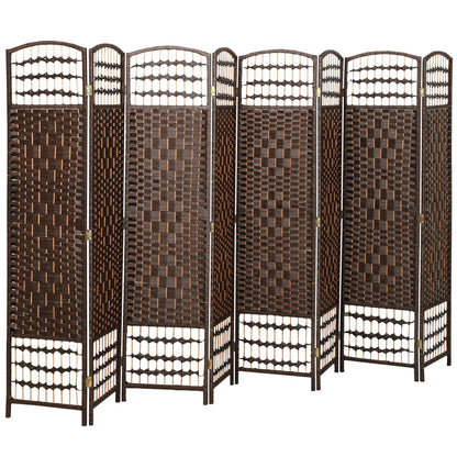 4 Panel Folding Room Divider, Portable Privacy Screen, Wave Fiber Room Partition for Home Office, Black