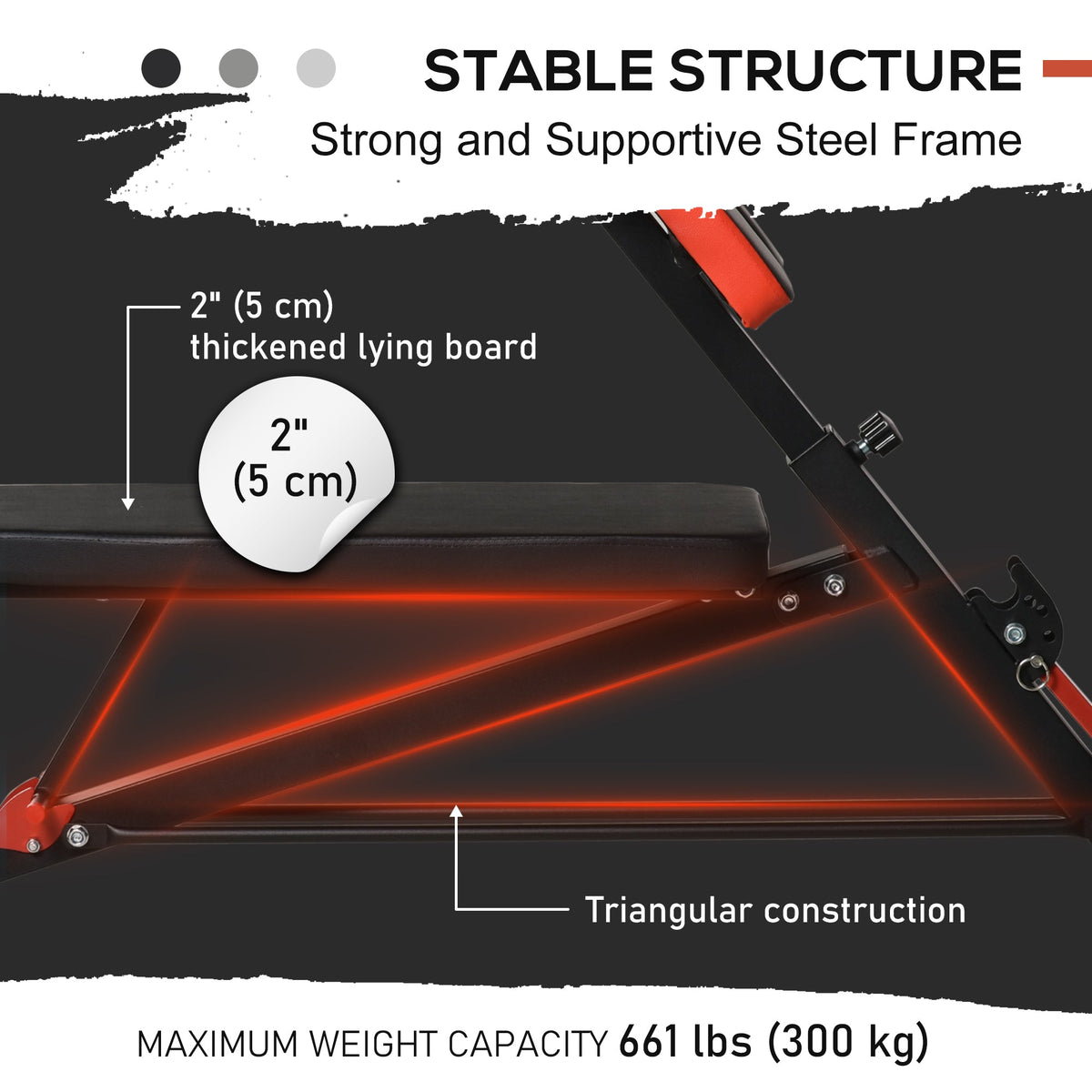 Adjustable Weight Bench Roman Chair Exercise Training Multi-Functional Hyper Extension Bench Dumbbell Bench Ab Sit up Decline Flat Black and Red