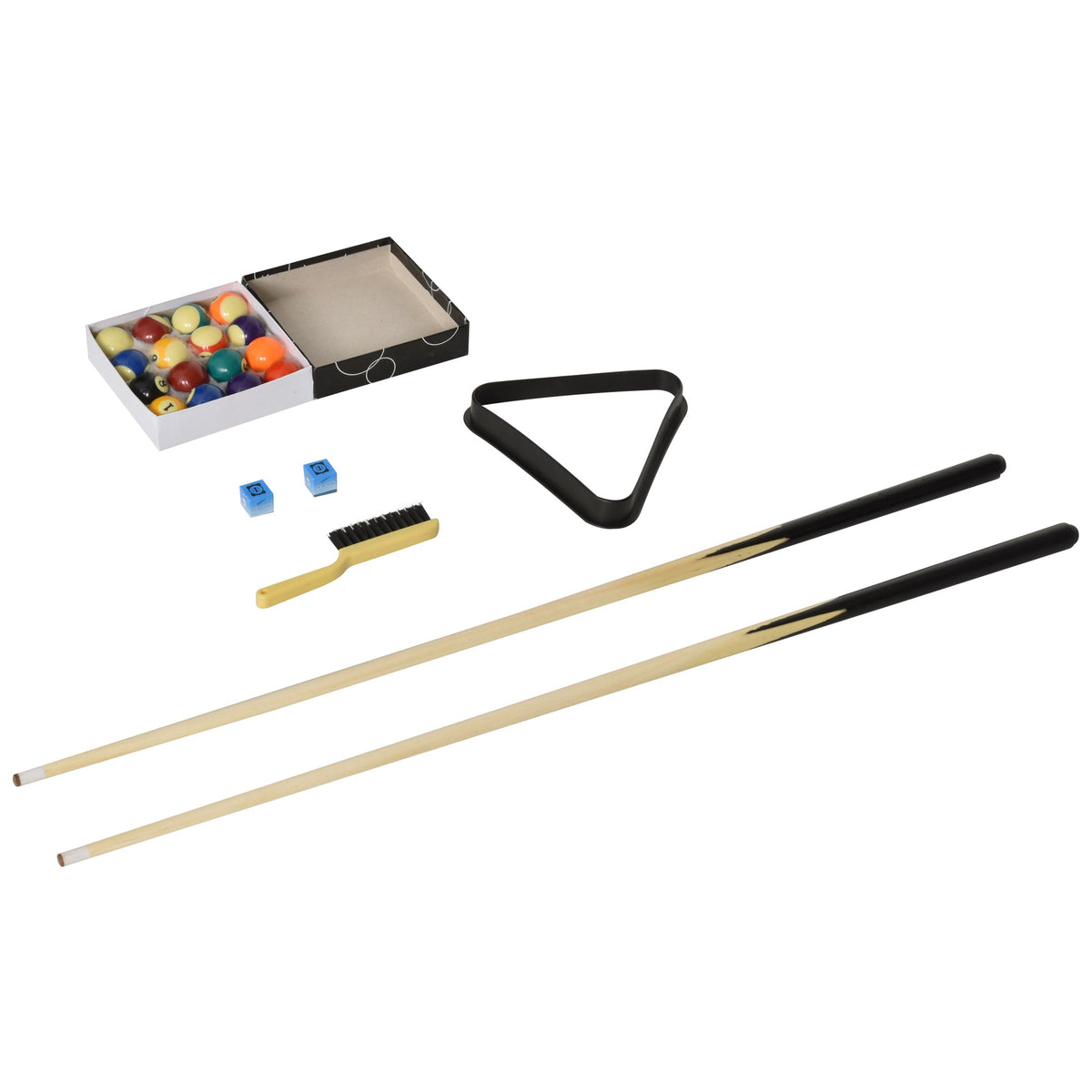 55" Mini Pool Table Portable Billiard Table Includes Cues, Ball, Chalk, Rack, Blue