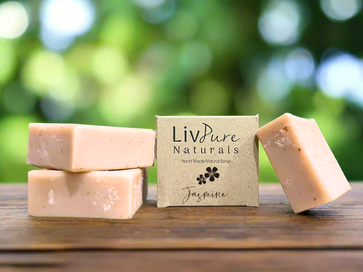 Jasmine Soap Bar: Brightening, Soothing, and Exfoliating - Natural Skincare