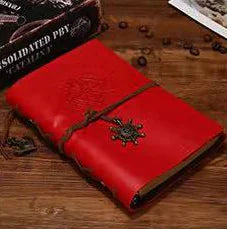Vintage Nautical Pirate Ship Anchor Leather Notebook