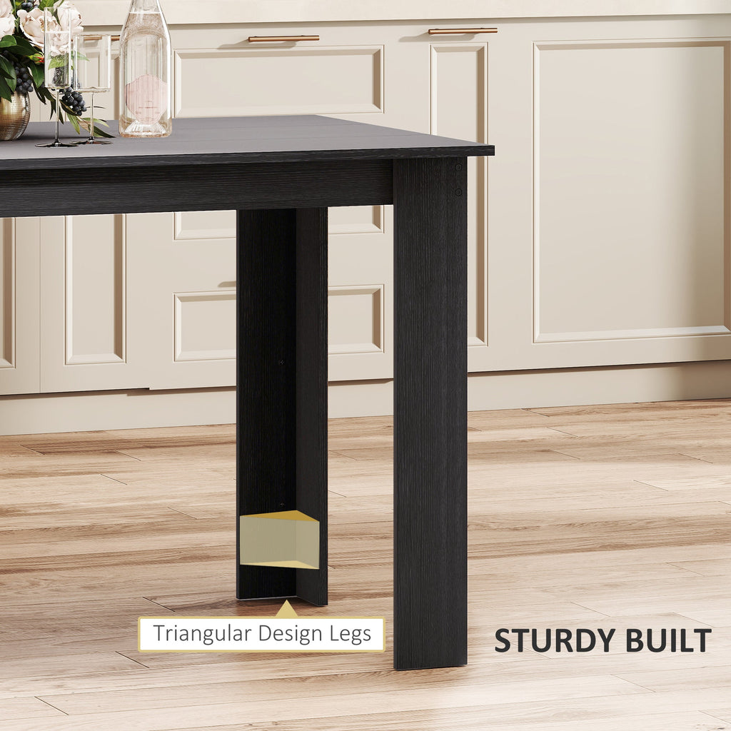 Spencer 47" Dining Table for 4-6 People-Black