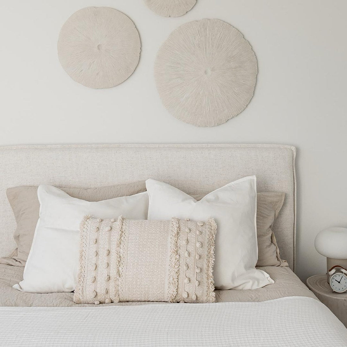 Watkins Platform Storage Bed - Cream