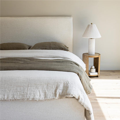 Watkins Platform Storage Bed - Cream