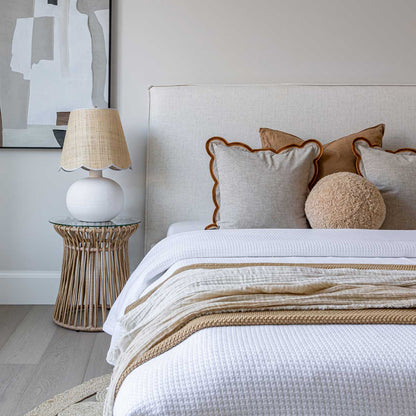 Watkins Platform Storage Bed - Cream