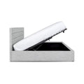 Justin King Storage Bed - Greige