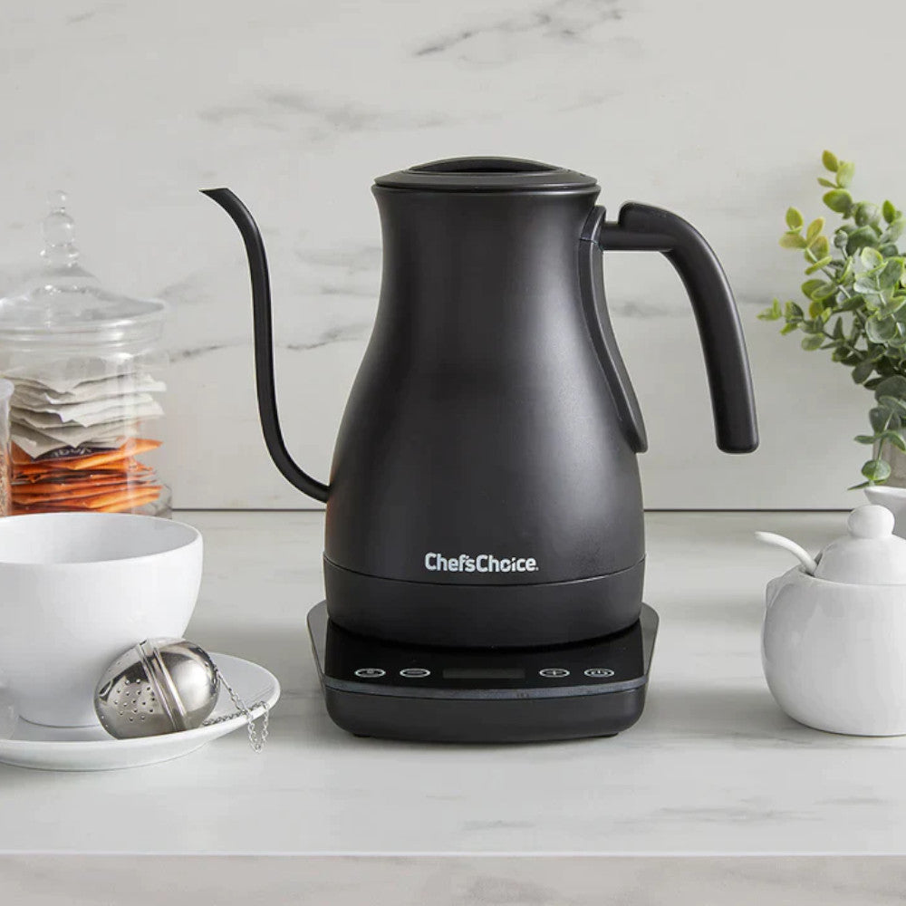 CHEF'S CHOICE KTCC1LMB13  1L Cordless Electric Gooseneck Kettle with Temperature Control