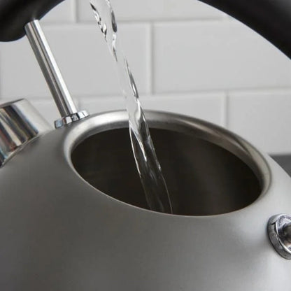 WEST BEND KTWBRTGR13 1.7L Retro Style Stainless Steel Electric Kettle