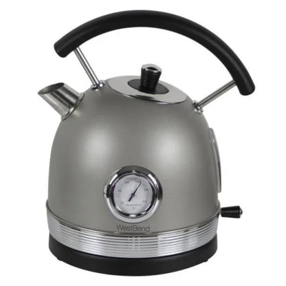 WEST BEND KTWBRTGR13 1.7L Retro Style Stainless Steel Electric Kettle