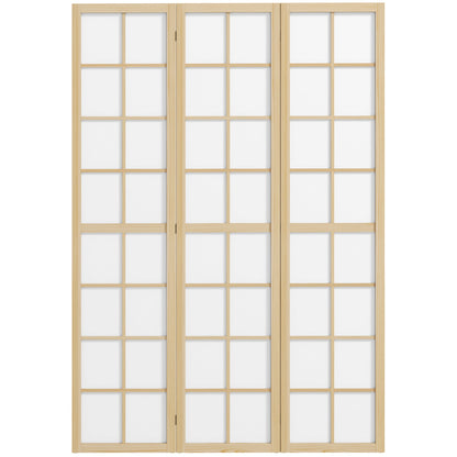 3 Panel Room Divider, 5.6 ft Folding Wall Divider Room Partition for Home Office, Bedroom, Black