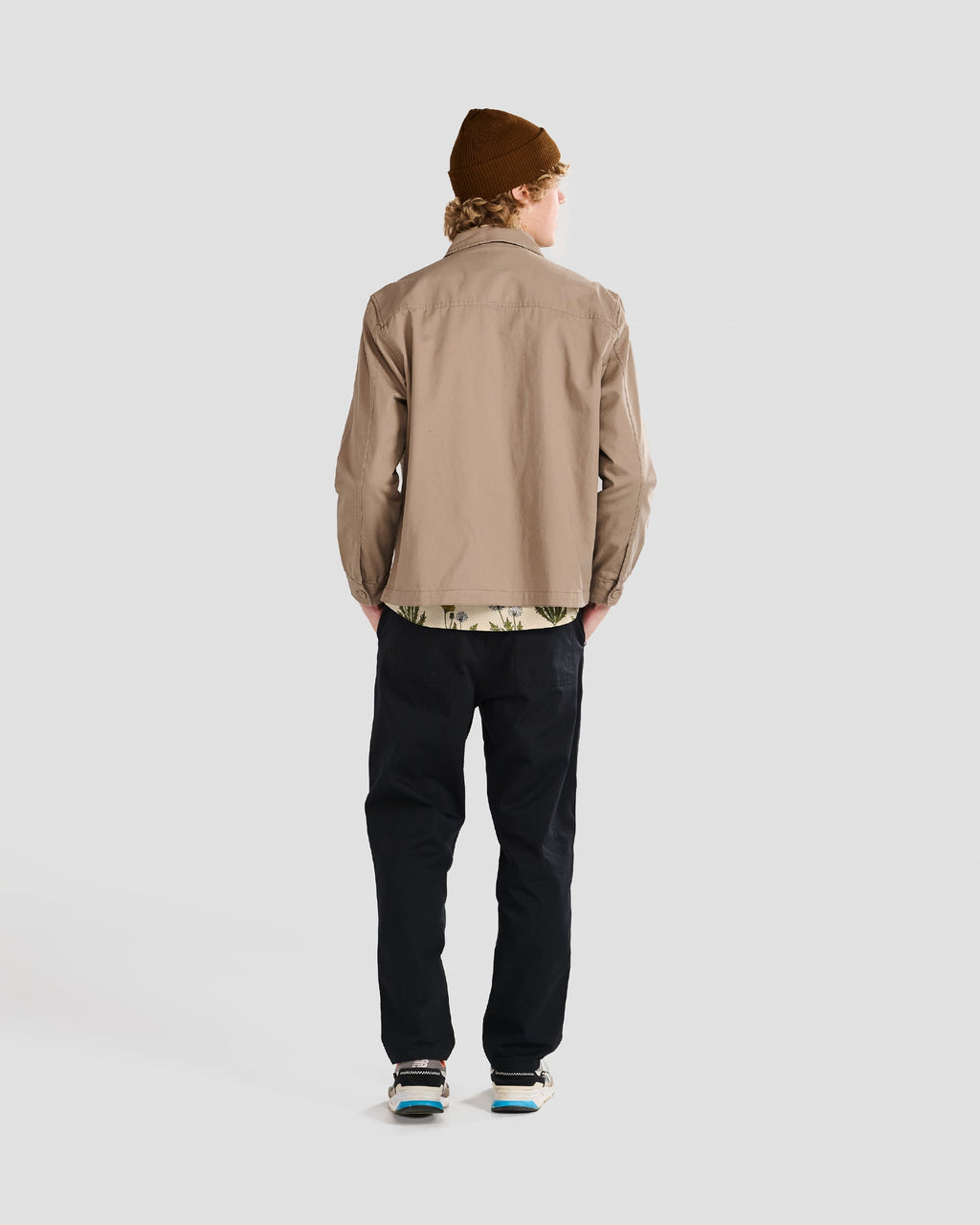 Tan Solid Twill Work Jacket