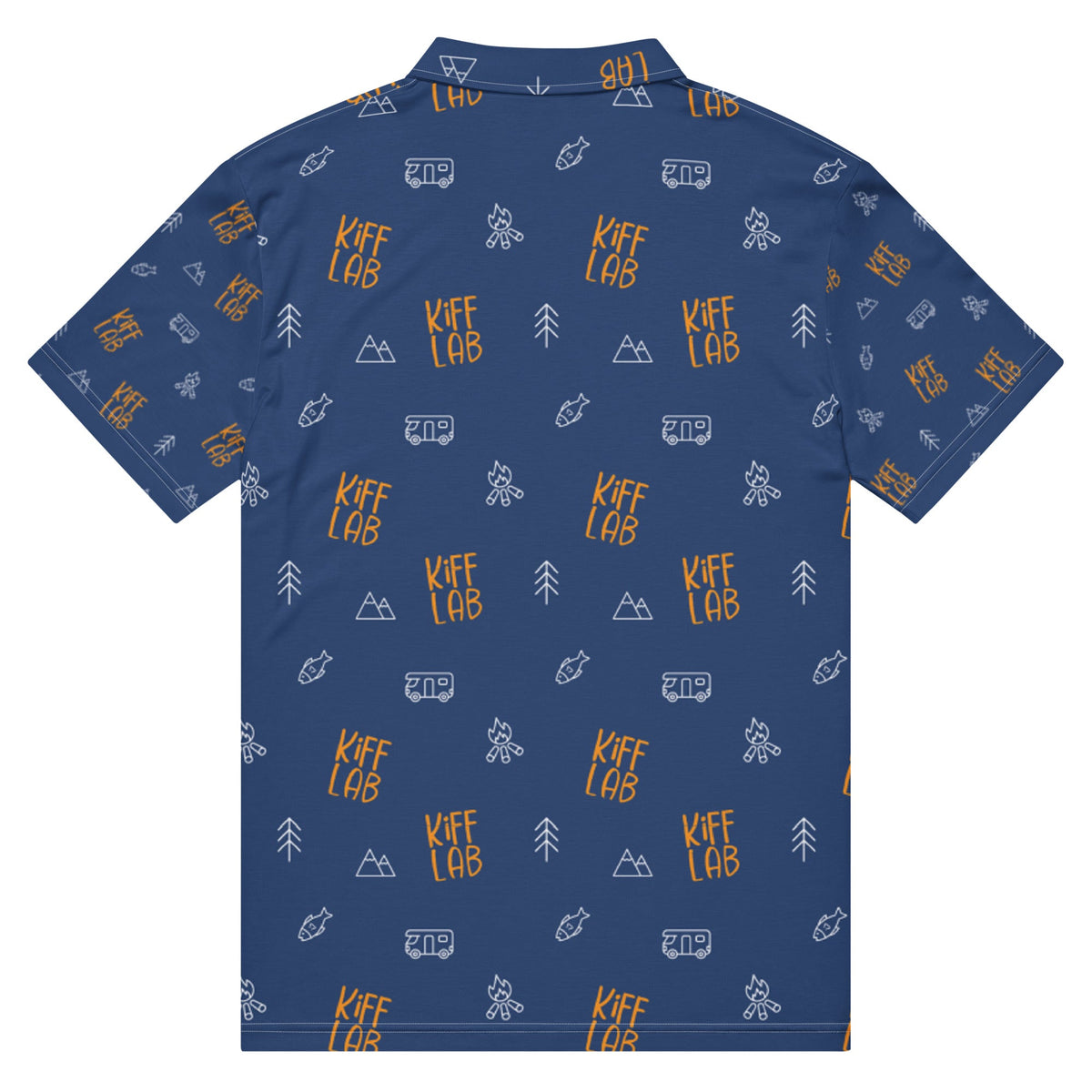 KiffLab Slim Fit Funky Golf Polo