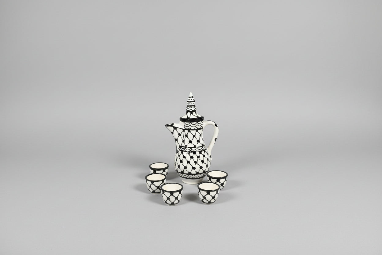 Full Coffee Set | Kuffieyeh Pattern
