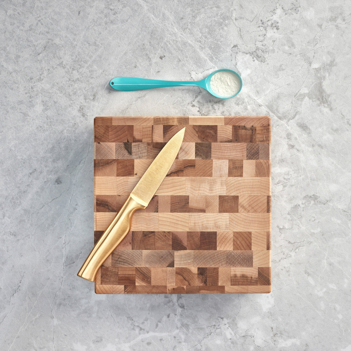 Bloc de boucher en érable, grain debout, 8 x 8 x 2 po