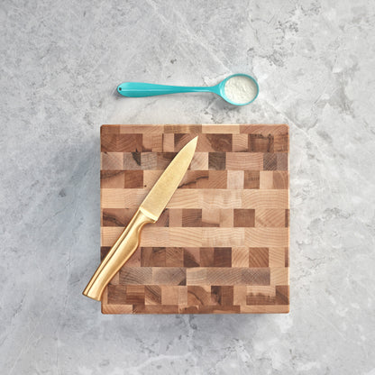 Bloc de boucher en érable, grain debout, 8 x 8 x 2 po