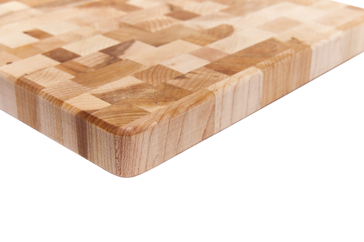 Bloc de boucher en érable, grain debout, 10 x 10 x 1 po